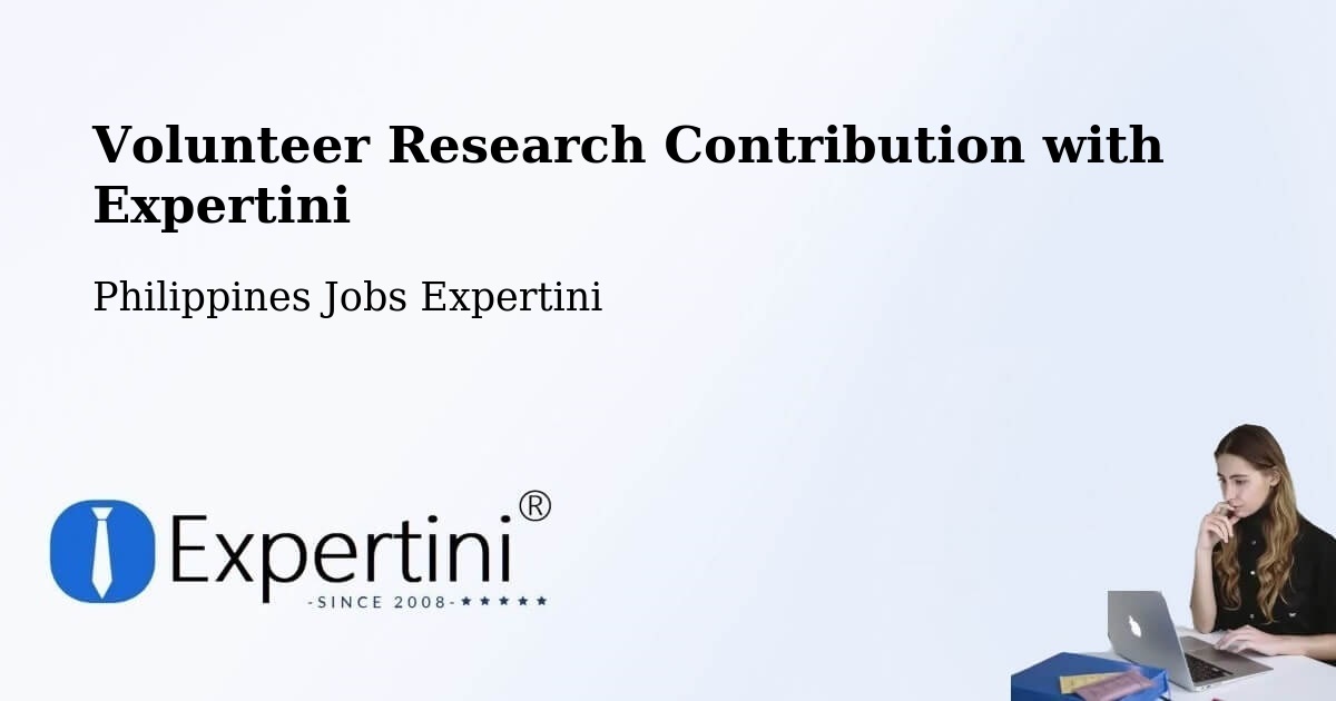 Volunteer Research Contribution Program – Sumabnit - Philippines Jobs Expertini